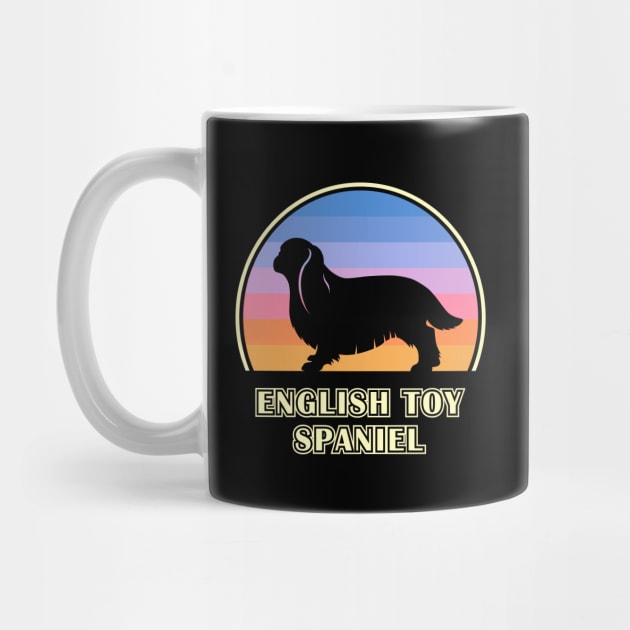 English Toy Spaniel Vintage Sunset Dog by millersye